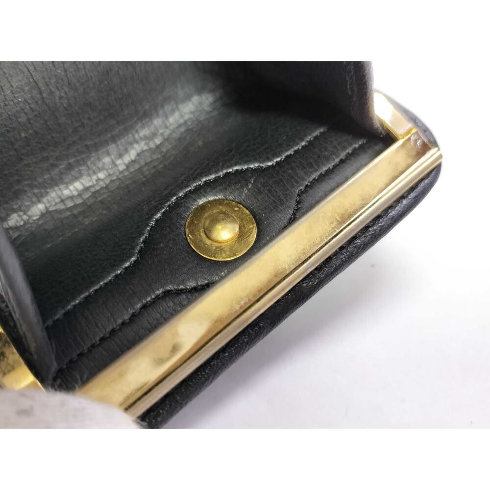 Christian Dior Vintage Black Cannage Kisslock Coin Purse - Picture 9 of 11